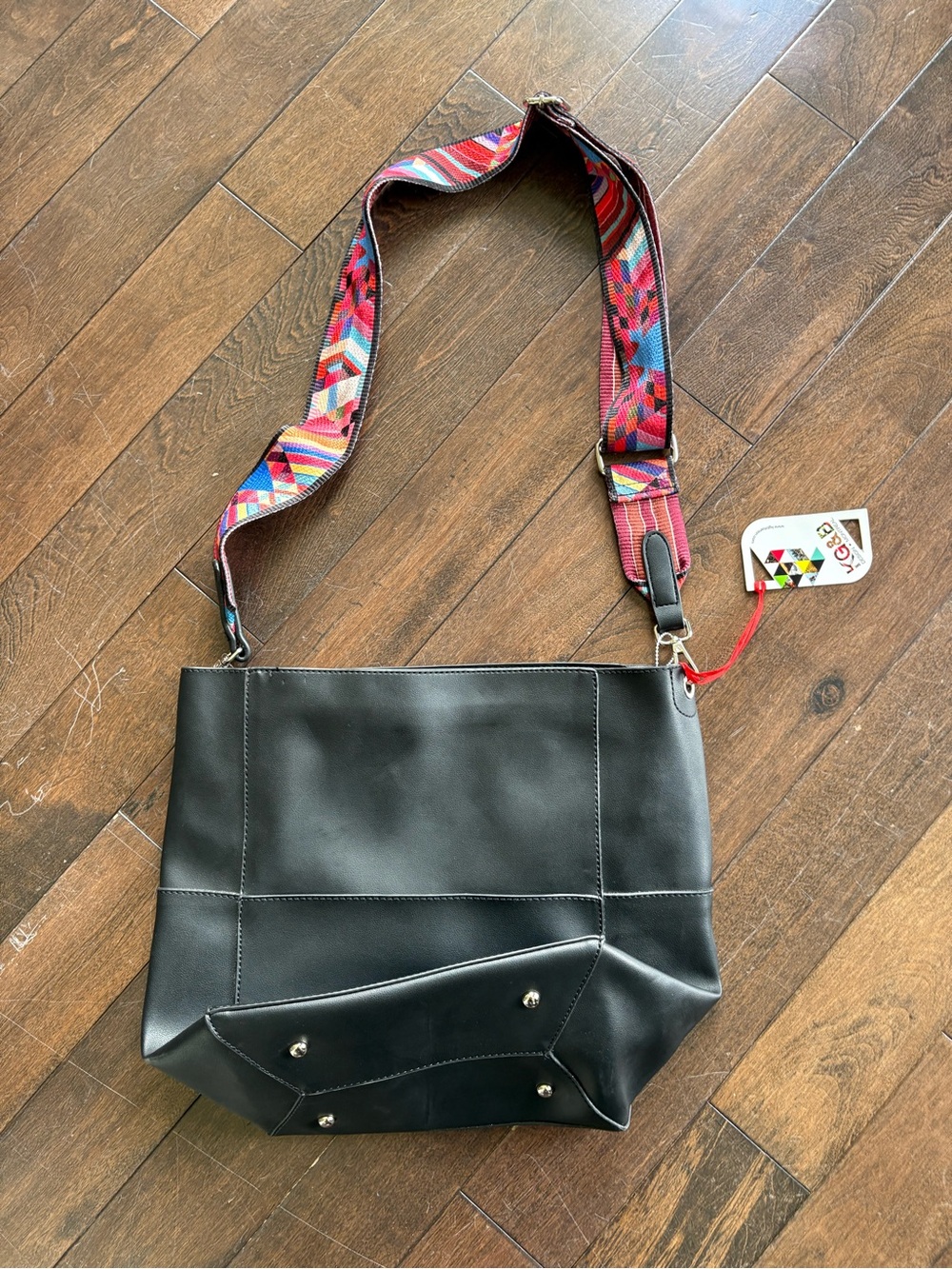 KGB Vegan Leather Tote – NWT | Statement Strap Edition**